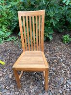 9 teak stoelen, Huis en Inrichting, Stoelen, Ophalen, Gebruikt, Bruin, Vijf, Zes of meer stoelen