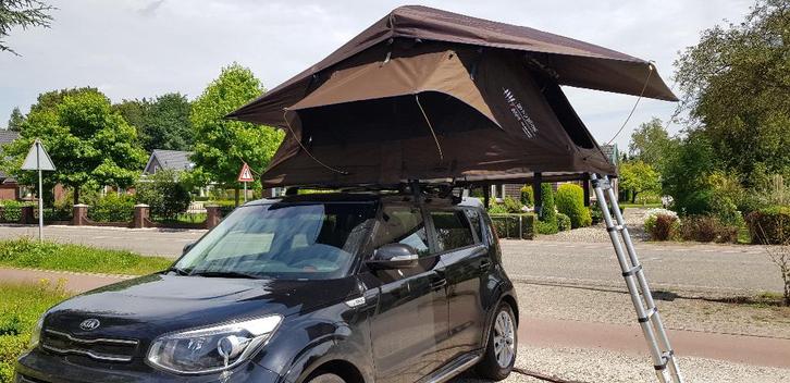 Dare To Be Different 140S softcover daktent bruin ex-verhuur, Caravans en Kamperen, Kampeeraccessoires, Gebruikt, Ophalen