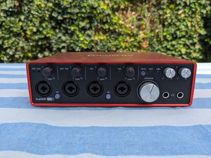 Focusrite Scarlett 18i8 USB Audio Interface, Audio, Tv en Foto, Professionele apparaten, Zo goed als nieuw, Audio, Ophalen of Verzenden