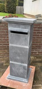 Brievenbus blauwe steen/arduin, Tuin en Terras, Brievenbussen, Ophalen, Zo goed als nieuw