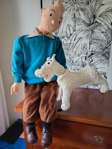 Tintin et Milou marionnette leblon delienne pixi aroutcheff beschikbaar voor biedingen