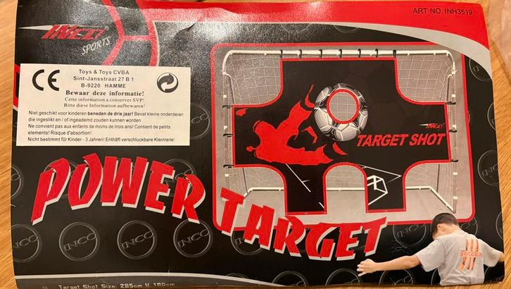 Voetbalnet power target, Sport en Fitness, Voetbal, Nieuw, Overige typen, Ophalen