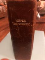 Livre de messe en cuir antique 1935 d'Anvers, Comme neuf, Enlèvement ou Envoi, Christianisme | Catholique