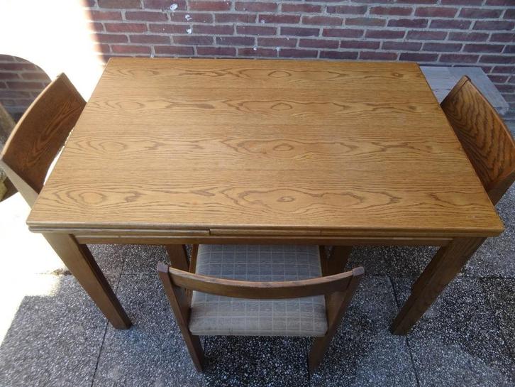 Eettafel keukentafel vintage uitschuifbaar Bezorging mogelij, Huis en Inrichting, Tafels | Eettafels, Gebruikt, 200 cm of meer