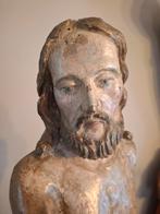 ***PRÀCHTIGE GEPOLYCHROMEERDE HOUTEN CHRISTUS***, Antiek en Kunst, Antiek | Religieuze voorwerpen, Ophalen