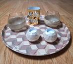 Plat avec décoration, Enlèvement, Comme neuf, Rond, Balance