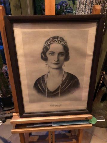 Portret Koningin Astrid van België beschikbaar voor biedingen