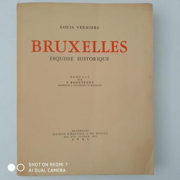 Bruxelles Esquisse Historique (Louis Verniers) 1941 signé.
