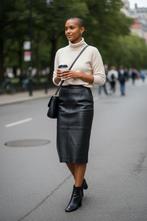 ✨️LEREN Rok Maat S - Topstaat - BUNDELKORTING‼️✨️, Kleding | Dames, Rokken, Zwart, Ophalen of Verzenden, Zo goed als nieuw, Vintage