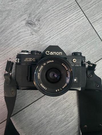 Canon AE-1 met Canon FD 35mm f/2.8 beschikbaar voor biedingen
