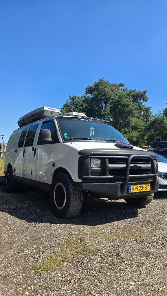 Chevy express camper 1999 5.7 V8 benzine/LPG 250pk, Auto's, Chevrolet, Particulier, Chevy Van, Achteruitrijcamera, LPG, Overige carrosserie