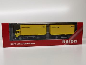 MERCEDES BENZ + Remorque Transport  1/87 HO HERPA Neuf+Boite beschikbaar voor biedingen