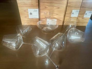 Collectie 6x kristallen Zalto glazen+1x Zalto karaf afhaling beschikbaar voor biedingen
