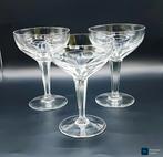 3 coupes Val Saint Lambert « Nestor », Antiquités & Art, Antiquités | Verre & Cristal, Enlèvement ou Envoi