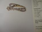 Prachtig ongedragen witgouden ring 18 kt met grote diamanten, Ophalen of Verzenden, Nieuw, Goud