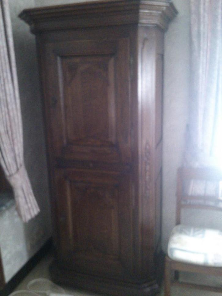 barkast in donker massief eik handgemaakt zeer stevig, Huis en Inrichting, Tafels | Eettafels, Zo goed als nieuw, 50 tot 100 cm