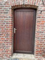 Houten buitendeur, Doe-het-zelf en Bouw, Deuren en Vliegenramen, Ophalen, Gebruikt, 80 tot 100 cm, Minder dan 200 cm
