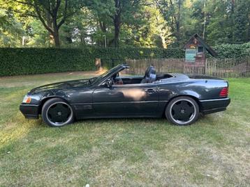 Mercedes 300 SL cabrio oldtimer i, Autos, Cuir, Achat, Cabriolet, Noir