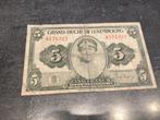 5 francs luxembourgeois 1944, Enlèvement ou Envoi