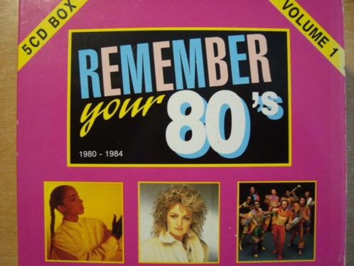 5 CD Box Set Remember Your 80's Volume 1 (1980-1984), CD & DVD, CD | Compilations, Comme neuf, Coffret, Enlèvement ou Envoi