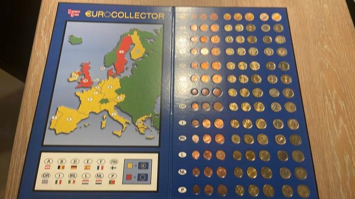 Euro Collector + Boek “Adieu Frank”, Postzegels en Munten, Munten | Europa | Euromunten, België, Ophalen of Verzenden