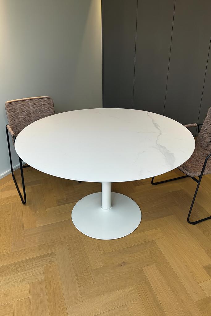 Nieuwe keramische tafel, Maison & Meubles, Tables | Tables à manger, Comme neuf, Rond, Enlèvement
