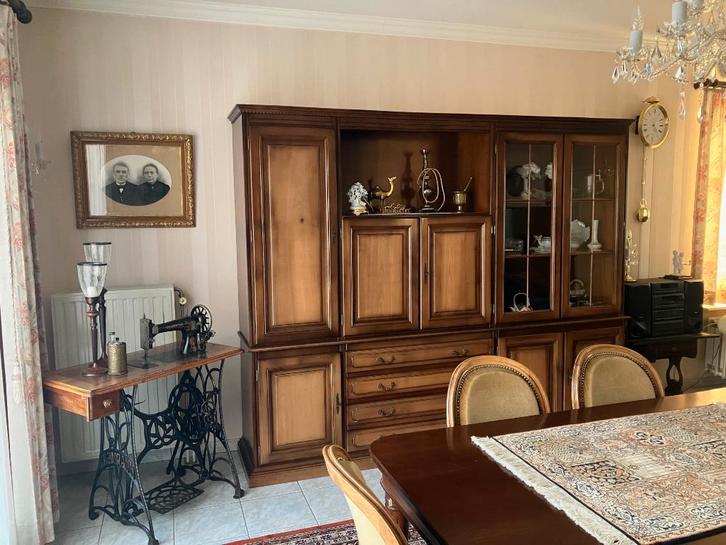 complete eetkamer uit massief kersenhout, Huis en Inrichting, Complete eetkamers, Gebruikt, Ophalen