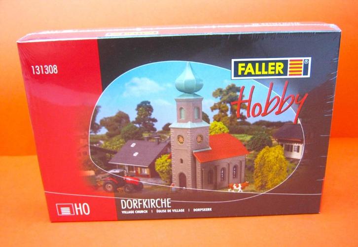 KERK - FALLER 131308 - H0 - 1:87, Hobby en Vrije tijd, Modeltreinen | H0, Nieuw, Brug, Tunnel of Gebouw, Gelijkstroom of Wisselstroom