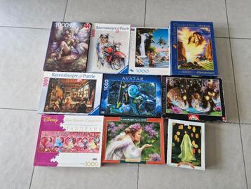 puzzels 1000st deel 2 - €3 per stuk  beschikbaar voor biedingen