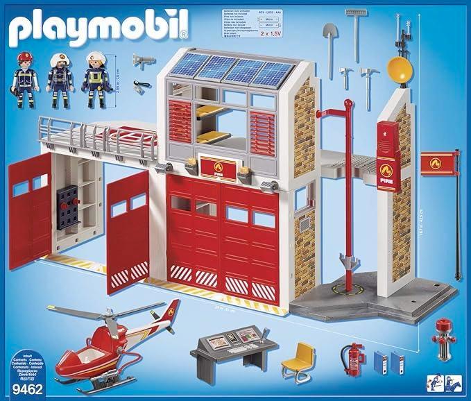 Playmobil 9462 : Caserne pompiers avec hélicoptère, Enfants & Bébés, Jouets | Playmobil, Comme neuf, Ensemble complet, Enlèvement ou Envoi