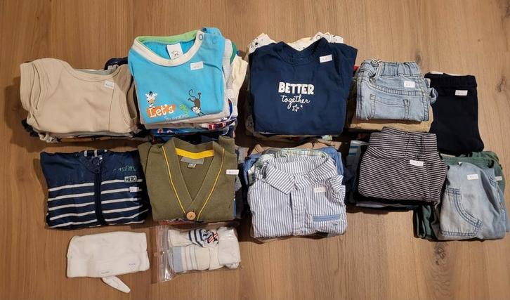 Pakket (jongens)kledij lente / zomer maat 62 [79 stuks], Kinderen en Baby's, Babykleding | Baby-kledingpakketten, Zo goed als nieuw