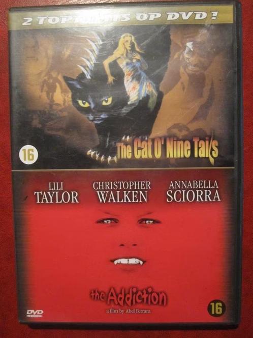 2 films op 1 dvd The Cat O' nine tails en The Addiction, CD & DVD, DVD | Horreur, Enlèvement ou Envoi