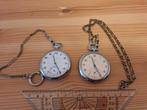 Lot de 2 montres à goussets, Bijoux, Sacs & Beauté, Montres | Anciennes | Antiquités, Enlèvement ou Envoi, Avec chaîne, Inconnu
