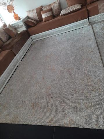 Tapis de sol beige gold, casi neuf, 200  290, Enlèvement, Comme neuf, Beige, Tapis
