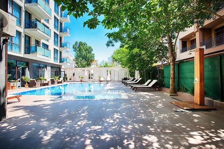 115 m² Appartement met 2 slaapkamers in Sun Gate Sunny Beach, Immo, Buitenland, Overig Europa, Appartement, Stad