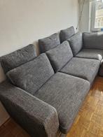 Canapé d'angle 5 places gris foncé chiné, Comme neuf, 200 à 250 cm, Enlèvement, Banc d'angle