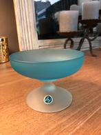 Coupe opaline turquoise made in italy ancienne !! Vintage, Ophalen of Verzenden