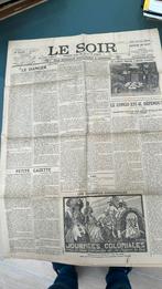 4 bladzijden uit oude krant” Le Soir” 1924, Verzamelen, Tijdschriften, Kranten en Knipsels, Ophalen of Verzenden, Krant