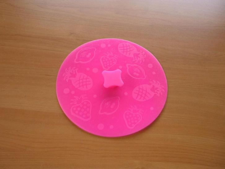 Fluo fuchsia roze siliconen potdeksel kookpot antispatdeksel, Huis en Inrichting, Keuken | Tupperware, Ophalen of Verzenden