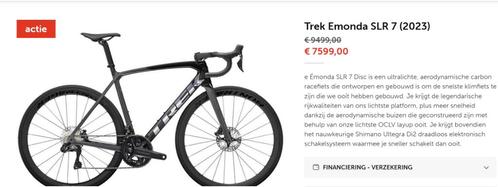 Trek Emonda SLR 7 + powertap pedalen (factory racing), Fietsen en Brommers, Fietsen | Racefietsen, Zo goed als nieuw, Carbon, Ophalen of Verzenden