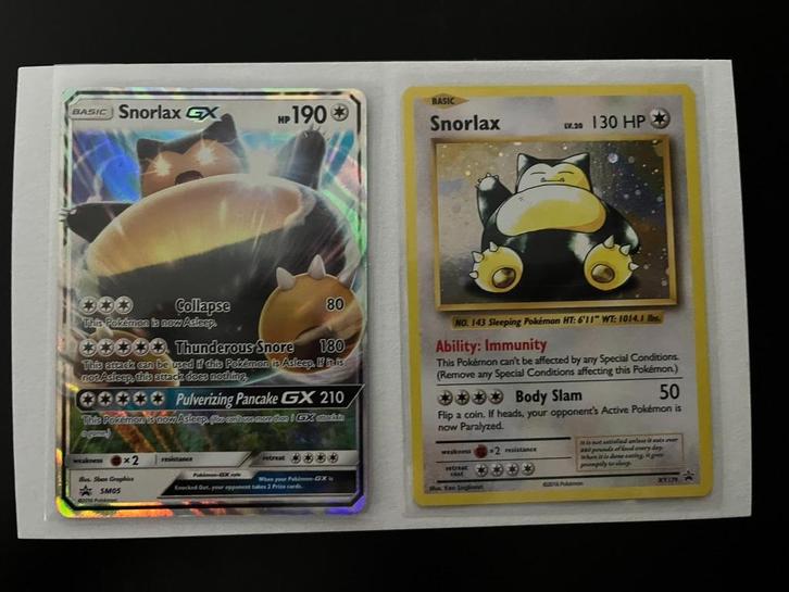 Snorlax GX & Snorlax Promo's, Hobby en Vrije tijd, Verzamelkaartspellen | Pokémon, Nieuw, Meerdere kaarten, Foil, Ophalen of Verzenden
