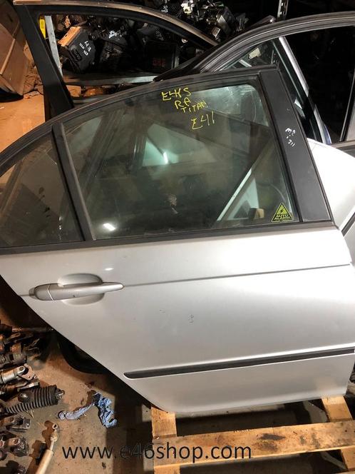 DEUR RECHTS ACHTER BMW 3 SERIE E46 TITAN SILBER, Auto-onderdelen, Carrosserie, Achterklep, BMW, Achter, Gebruikt, Ophalen