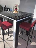Table haute + 4 chaises hautes, Maison & Meubles, Tables | Tables à manger, 50 à 100 cm, Autres matériaux, 50 à 100 cm, Utilisé