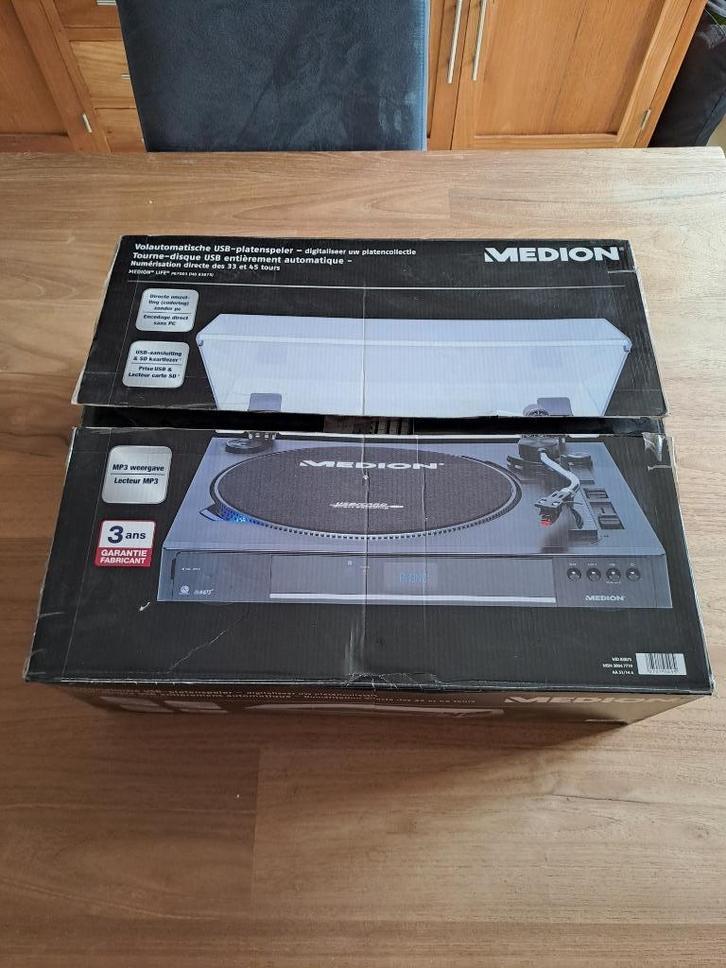 Medion volautomatische USB Platenspeler, Audio, Tv en Foto, Platenspelers, Gebruikt, Platenspeler, Overige merken, Pitch-regelaar