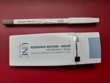 Crème soin nuit + crayon yeux Sfumato UNE - Bourjois, Enlèvement ou Envoi, Neuf, Maquillage