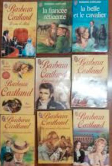 Livres Barbara Cartland romans d'amour fond historique 