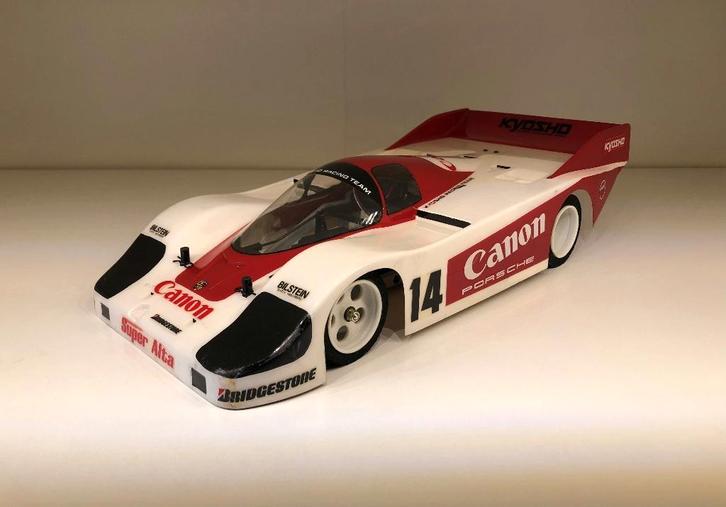 Kyosho Super Alta Porsche 956, Hobby en Vrije tijd, Modelbouw | Radiografisch | Auto's, Zo goed als nieuw, Auto onroad, Elektro
