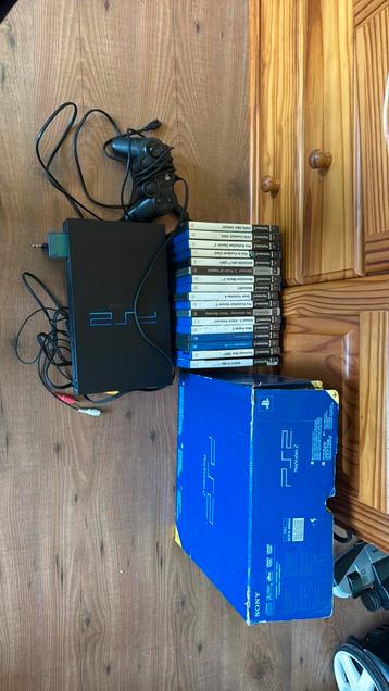 Ps2 complete avec boite, manette et 17 jeux, Enlèvement ou Envoi, Comme neuf