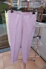 Broek lila linnen Antonelli mt 38 (it 42), Maat 38/40 (M), Paars, Ophalen of Verzenden, Lang