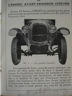 Citroën 10 CV B2 1925 Notice d'entretien des freins roues av, Verzenden